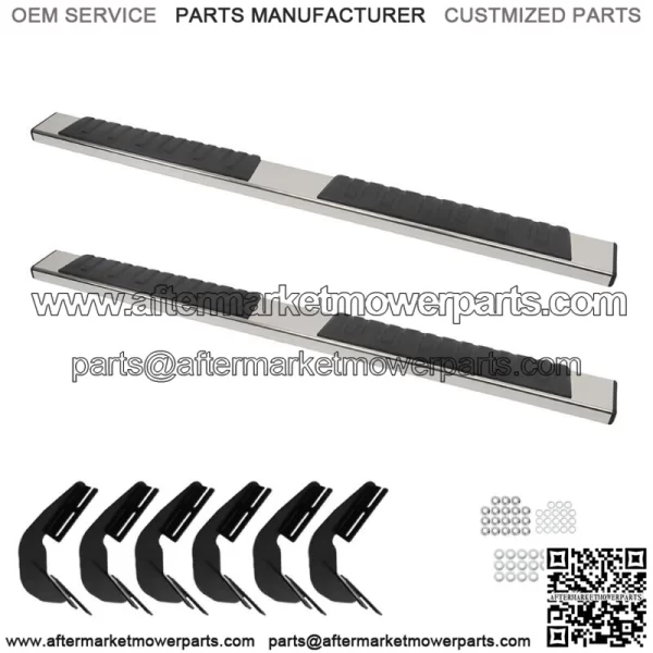 Running Boards For 2019-2022 Dodge Ram 1500 Quad Cab Steel 6" Nerf Bar Side Step - Image 2