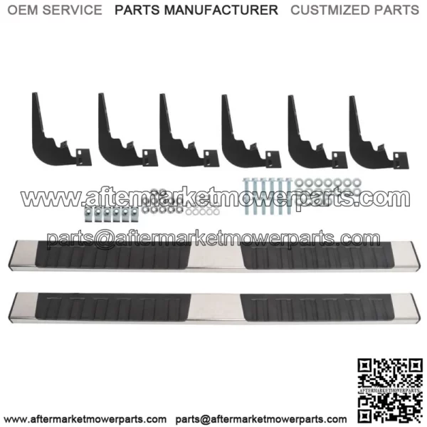 For 2009-2018 Dodge Ram 1500 Crew Cab 6" Side Steps Nerf Bars Running Boards SS