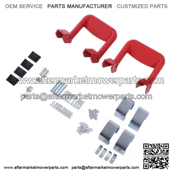 Pickup Aluminum Alloy Footboard 2 Pack #Red