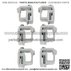 Fixed clip 6 pack #silver