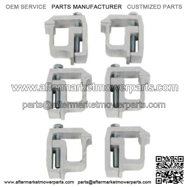 Fixed clip 6 pack #silver