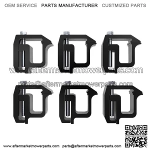 Fixing Clip 6 Pack #Black