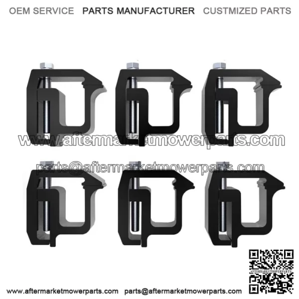 Fixing Clip 6 Pack #Black