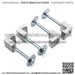 J-type fixing clip 4 pieces #silver