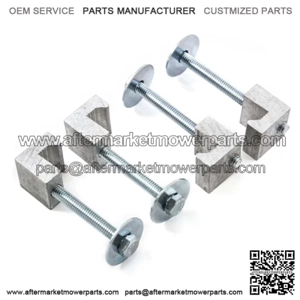 J-type fixing clip 4 pieces #silver