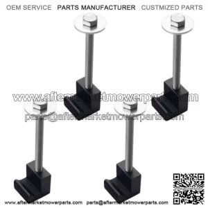 J-type fixing clip 4 pieces # black