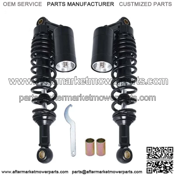 Black Pair Motorcycle Universal 12.5" 320mm Rear Shock Absorber Air Suspension