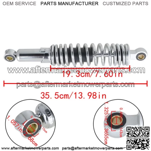 Pair Chrome Rear Shocks Absorber 320mm For Sportster XL883 1200 72 48 79-12 New - Image 3