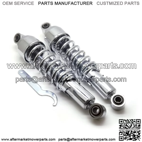 13" Chrome Harley Touring Rear Shock - With Adjustment Wrench - Image 2