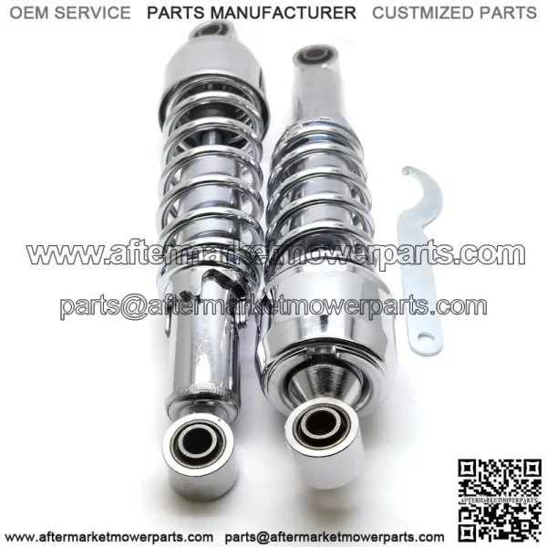 13" Chrome Harley Touring Rear Shock - With Adjustment Wrench - Image 4