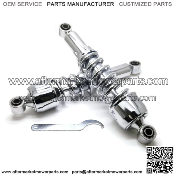 13" Chrome Harley Touring Rear Shock - With Adjustment Wrench - Image 5