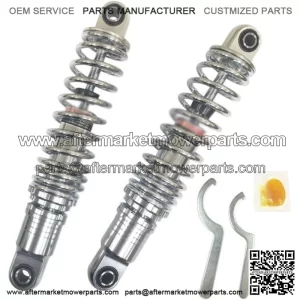 DS 12" Ride-Height Adjustable Shocks Heavy Duty Chrome #187122 Harley Davidson