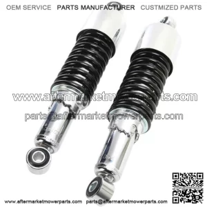 Shocks with Eyelet Mount with Shrouds Chrome/Black