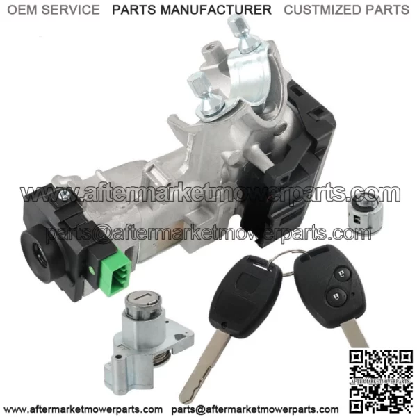 For 2007-11 Honda CRV Ignition & Door Lock Cylinder Switch 2 Keys 06350-SWN-011 - Image 4