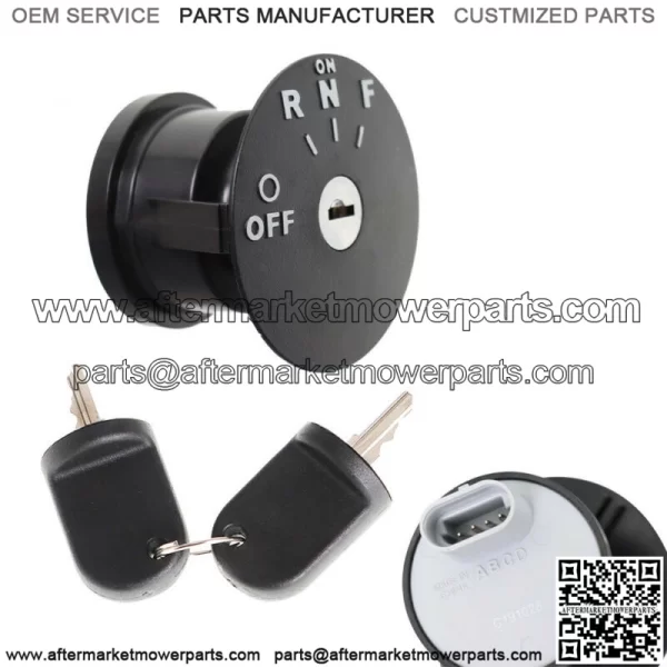 Ignition Key Switch & 2 Keys for 48V RXV EZGO Electric Golf Cart 2008 & Up - Image 2