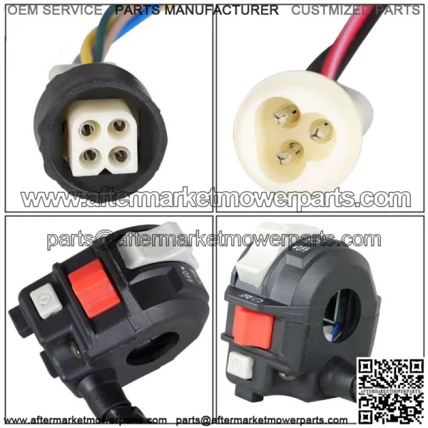 Left Handlebar Kill Switch Start Run Off Headlight for 1986 Yamaha Moto 4 225 - Image 3