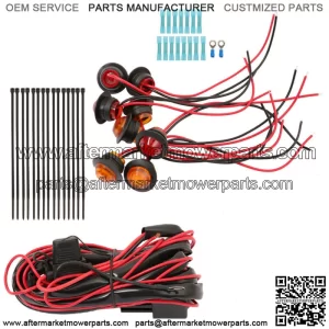 For SXS Kawasaki Mule Teryx 4 Street Legal LED Rocker Switch Turn Signal Kit