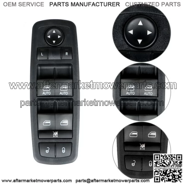 Driver Side Power Window Control Switch For 2011-2016 2017 Dodge Charger 4-Door