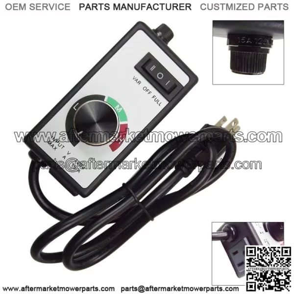 For Router Fan Variable Speed Controller Electric Motor Rheostat AC 120V Newest