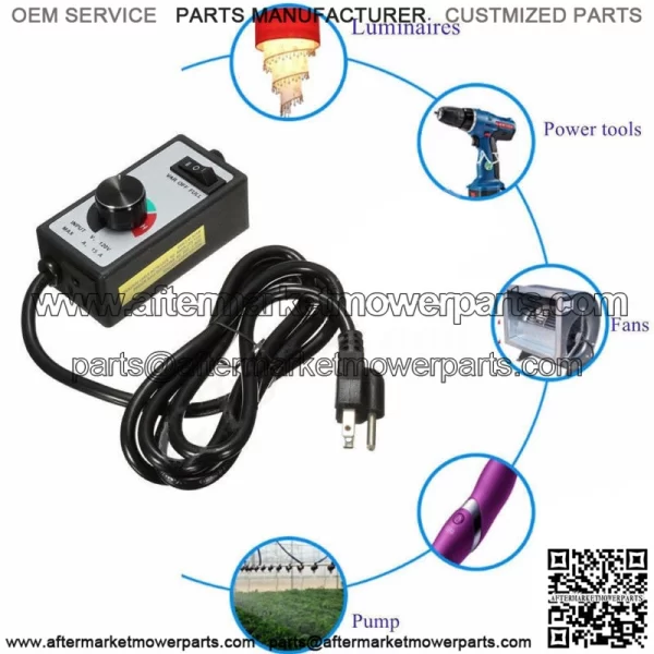 For Router Fan Variable Speed Controller Electric Motor Rheostat AC 120V Newest - Image 3