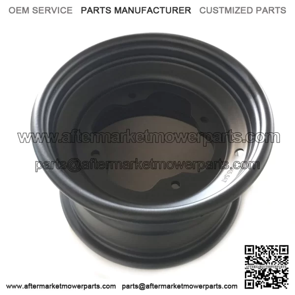 10" Front Wheel 4x156 Hole Sizep Model: 156BBlack Powder Coat