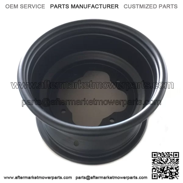 10" Front Wheel 4x156 Hole Sizep Model: 156BBlack Powder Coat - Image 2