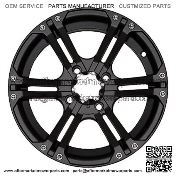 SS212 ATV Wheels/Rims Black 12" Sportsman RZR Ranger For: Polaris