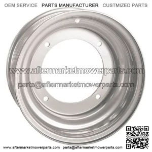 Silver 10x5, 4/156, 2+3 AMS Steel Wheel For Polaris Predator/Outlaw And Yamaha