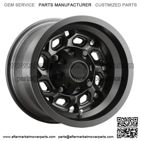 Vision UTV 361 Spyder 14x7 4x156 +2.5mm Matte Black Wheel Rim 14" Inch For: Polaris