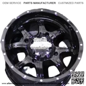 POLARIS RZR 800 14" COBRA BLK ATV ALUMINUM WHEELS SET 4 LIFE WARRANTY POL3CA For: Polaris