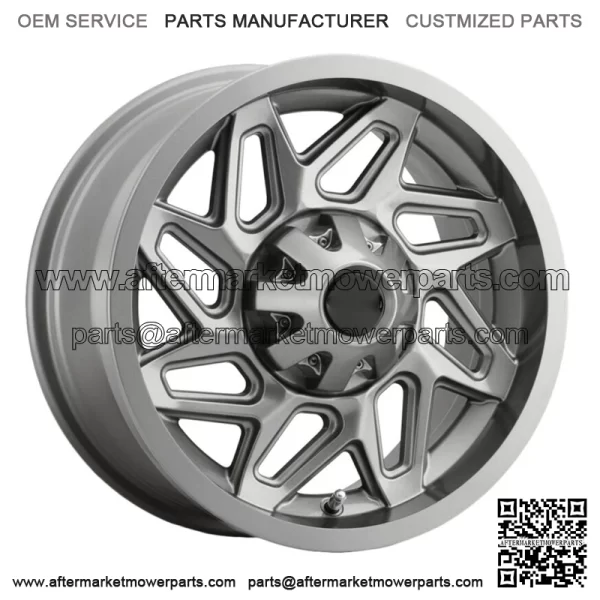 Set of 4 UTV 361 Spyder 15x7 4x156 Gunmetal Wheels Rims 15" Inch For: Polaris