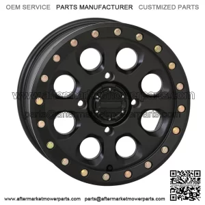 System 3 SB-7 Beadlock 15" Wheels Black 6+1 Polaris RZR 1000 XP 4 For: Polaris