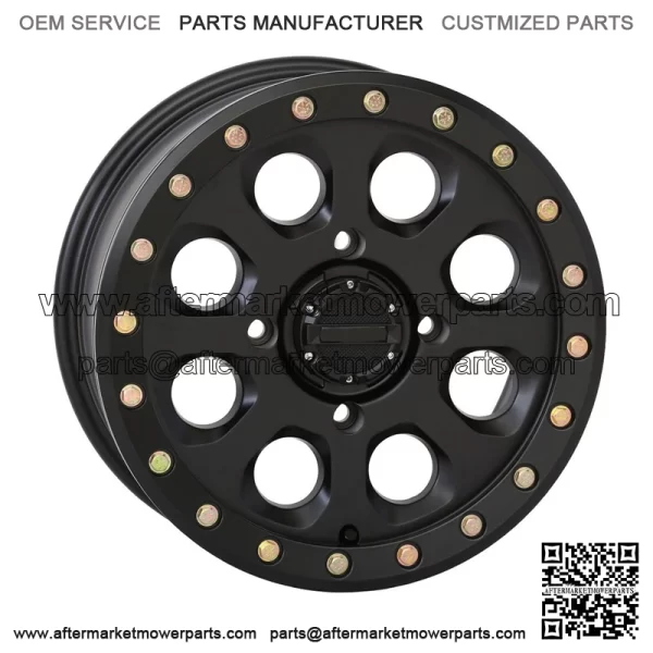 System 3 SB-7 Beadlock 15" Wheels Black 6+1 Polaris RZR 1000 XP 4 For: Polaris