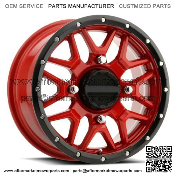 15x7 A94R UTV Red Wheel 4x156 10mm For: Polaris