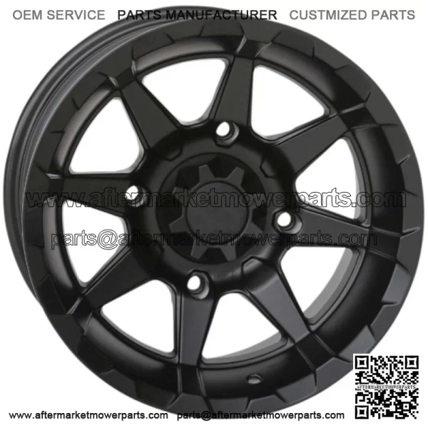 STI HD6 Matte Black UTV/ATV Wheel 14x9 4/137 5+4+10mm 14HD6279 For: Can-Am