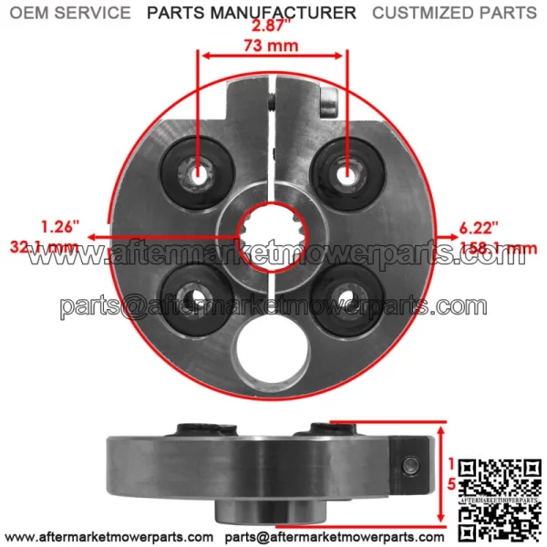 1662142 166-2142 Group Shaft Hub Assembly For Caterpillar Backhoe Loader - Image 2