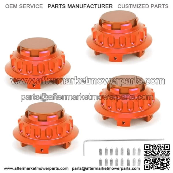 BMW Honda wheel center cover #orange