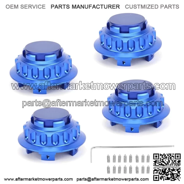 Porsche wheel center cover #blue - Image 2