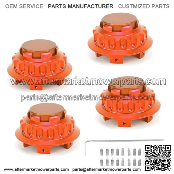 Porsche wheel center cover #orange - Image 2