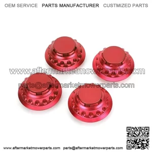 Porsche wheel center cover #red