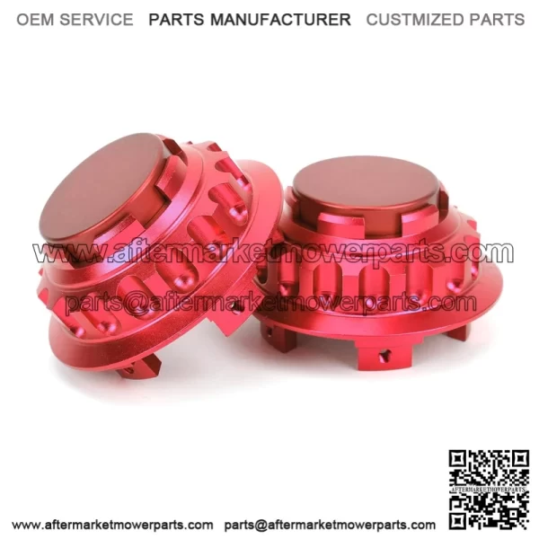Porsche wheel center cover #red - Image 2