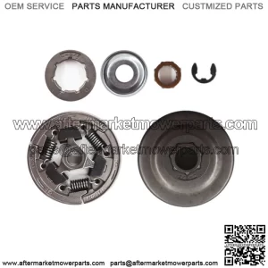 Fit For 036 MS360 Chainsaw 3/8"-7T Clutch Drum Rim Sprocket Bearing Kit