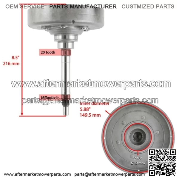 Wet Clutch Centrifugal Drum Housing fits Yamaha Rhino 700 YXR700F 2008 2009-2012(For: Yamaha Rhino 700) - Image 2
