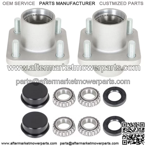 Golf Cart Front Hub Assembly Wheel Hubs For EZGO TXT/ Medalist G&E 1976-2001.5 - Image 4