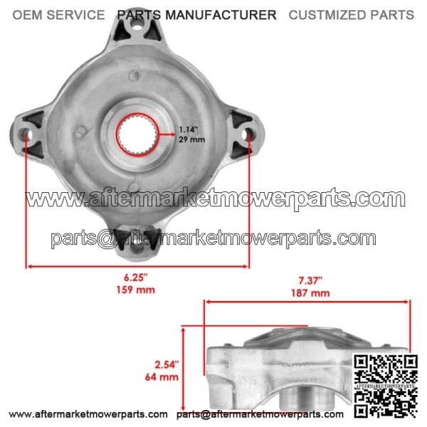 Front Left Right Wheel Hubs W/Studs & Bearings for Polaris RZR 800 EFI 2010-2014 (For: Polaris) - Image 2