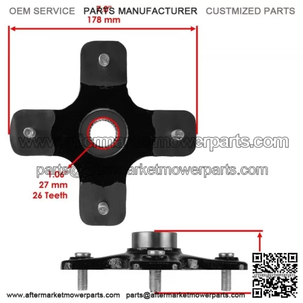 Rear wheel hub can-am outlander renegade 400 500 650 800 705501713 - Image 3
