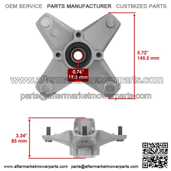 Front Wheel Hub For Yamaha Blaster 200 YFS200 2003-06 / Raptor 350 YFM350 04-07 (For: Yamaha YFS200) - Image 2