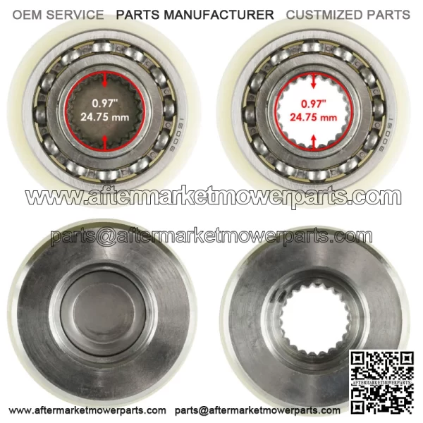 Front Differential Output Hub &Roller Cage Sprague for Polaris RZR S 800 2009-14 (For: Polaris) - Image 3