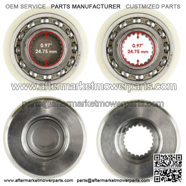 Front Differential Output Hub Assembly for Polaris 3236675 3235911 (For: Polaris) - Image 3