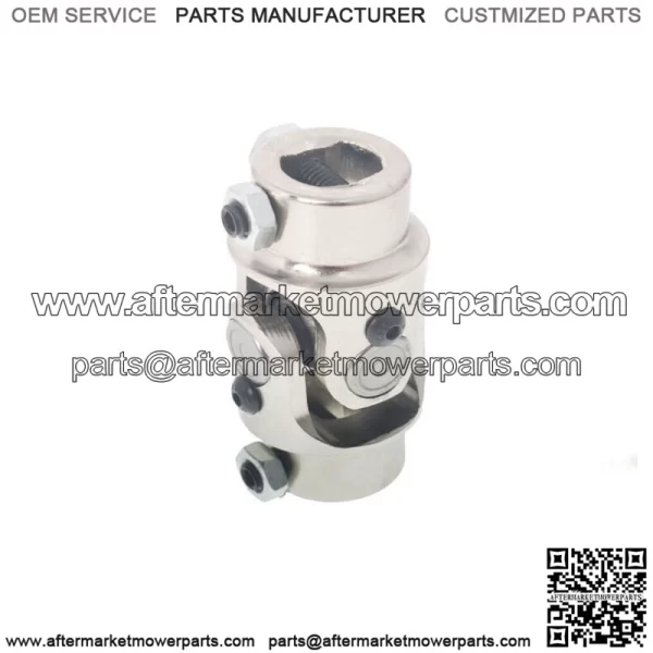 Single Universal Steering Chrome Steel U-Joint Shaft 3/4" DD X 3/4" DD 2 PCS - Image 4
